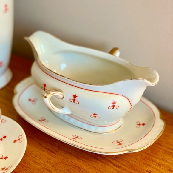 Vintage 1928 Sorau Art Deco Porcelain Coffee Set - Picture 10 of 16